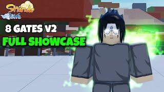 8 GATES REWORK FULL *SHOWCASE* BEST EFFECTS EVER?? | New Shindo Life Update!