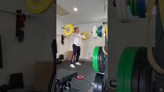 Power Clean + Front Squat #olympicweightlifting #training #warmup #mobility