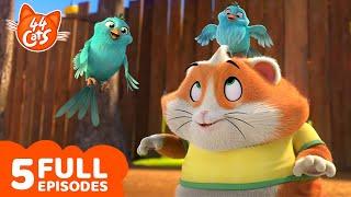 44 Cats | TOP 5 Meatball | Complete Episodes | Cartoons for Kids