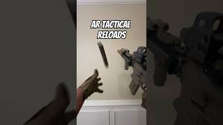 Tactical reloads with MK18. Which reload is FASTER?? #shorts #youtubeshorts #MK18