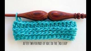 How to Crochet: Half Double Crochet in the Third Loop