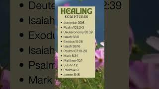 ️ Healing Scriptures Bible Verses  #prayer #jesus #healingscriptureswithsoakingmusic