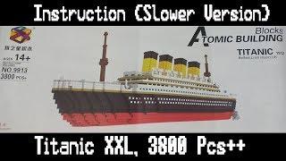 Nanoblock Slow build & Instruction Titanic XXL (Atomic Building  Blocks, PZX 9913)