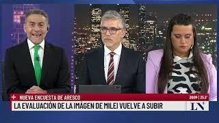 Nueva encuesta: la evaluación de la imagen de Milei vuelve a subir