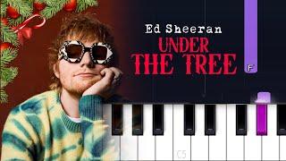 Ed Sheeran - Under the Tree (from “That Christmas”)  (Piano Tutorial)