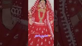 bridal dress design by jagruti #bridal #art #artist #shortvideo #shorts #short #fashionillustration