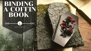Making a Coffin Shaped Book || Halloween Crafts || 1134 Press