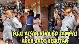 TANGIS PECAH AISAR KHALED FUJI GALA SAMPAI ACEH JADI REBUTAN EMAK2 DI BANDARA