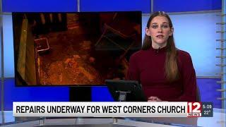 West Corners Baptist Church closed due to burst pipes flooding