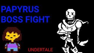 PAPYRUS Fight - Eshan & Animation World (Pacifist)