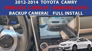 2012-2014 Toyota Camry Wireless Carplay/ Wireless Android Auto. Full Installation With Rear Camera.