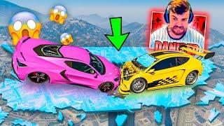 NUEVO MINIJUEGO MUY LOCO!! SI TE CAES PIERDES PERO EL SUELO ES CRISTAL!! - GTA 5 ONLINE