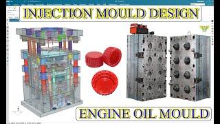 CAP MOLD DESIGN - PLASTIC INJECTION MOLD DESIGN FLIP FLOP CAP 38/23 ENGINE OIL CAP MOLD DESIGN