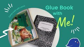 Glue book and Chat with Me! #glue #colorgluebook #craftandchat #green