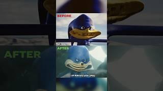 Before vs After: Shin Sonic Chases People