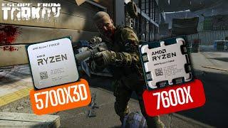 5700X3D vs 7600X Escape From Tarkov Comparison