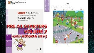 Listening SAMPLE TEST 2 Volume 2 - Pre A1 Starters SAMPLE PAPERS for revised exam from 2018