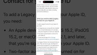 How to grant contacts access to Apple data and backups on your iOS device or Mac in case you die