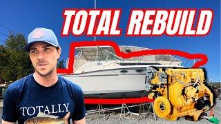 Complete Boat Rebuild With Caterpillar Diesels! | 1996 Wellcraft 33 Coastal