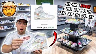 HIDING FREE SHOES IN OUR SNEAKER STORE! *Customers Pay NOTHING*