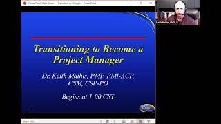 Transitioning to Become a Project Manager