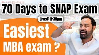 70 Days To SNAP Exam | Best Colleges Through SNAP Test | SIBM | SCMHRD Admissions Process