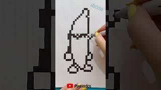 DIBUJANDO A BANANA GUY DE STUMBLE GUYS PIXEL ART CAMARA RAPIDA - PIXELADOS