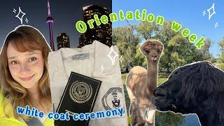 Orientation week vlog | Toronto dental student :) white coat ceremony