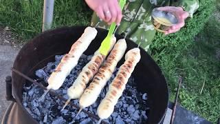 Хачапури на мангале. Khachapuri on the grill.