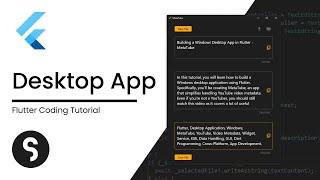 Building a Windows Desktop App in Flutter - MetaTube