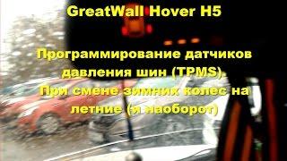 GreatWall Hover H5 TD. Программирование датчиков давления шин (TPMS).