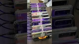 20 ports USB HUB Dock Charger Mobile Phone Farm Kit Click Farm teléfonos #phonefarm #boxphonefarm