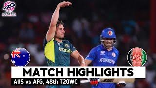 Australia vs Afghanistan ICC T20 World Cup 2024 Match Highlights | AUS vs AFG Highlights