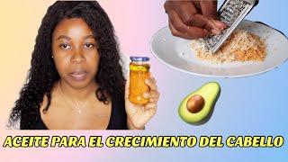 ACEITE DE SEMILLA DE AGUACATE PARA EL CRECIMIENTO DEL CABELLO AFRO RIZADO || RIHANEL