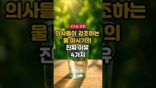 의사들이 강조하는 물 마시기의 진짜 이유 4가지 #건강 #건강정보 #물마시기