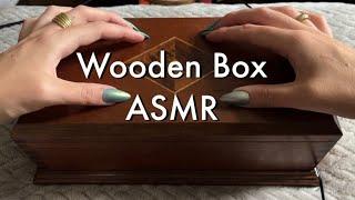 ASMR Tapping & Scratching A Wooden Jewelry Box. No Talking