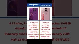 Motorola Edge 60 Pro vs Motorola Edge 60 Comparison #shorts #short #motorolaedge60pro