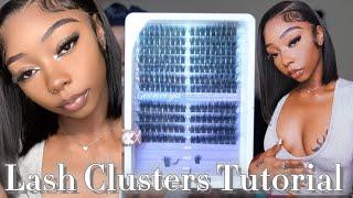 LASH CLUSTERS TUTORIAL  | Geeneiya Pre-made Cat Eyelashes Set 