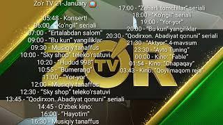 tv dasturlar roʻyxati 2022 21 yanvar, televizor dasturlari, barcha kanlar roʻyxati