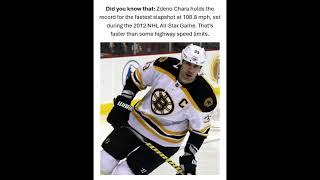 Hockey Facts: Fastest Slapshot #funfactsshorts #shorts #interestingfacts #funfacts