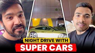 Night Drive with Supercars in Delhi | Loud Exhausts, Empty Roads & City Vibes