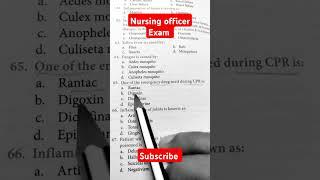 CHO Exam Preparation 2024-2025 | Nursing officer Exam | NHM Related Question#cho #nursingexam
