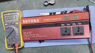 XUYUAN POWER INVERTER อาการเปิดแล้วเงียบ ไฟไม่ติดหน้าจอ