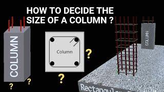 How to find the size of column? | Design of column | Column size for residential house | Civil Tutor