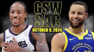 Golden State Warriors vs Sacramento Kings Full Game Highlights - October 9, | 2024-25 NBA Pre Season