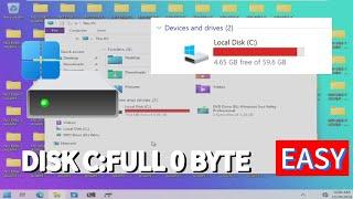 Make Windows 10 DISK C: Full.0 BYTE?!