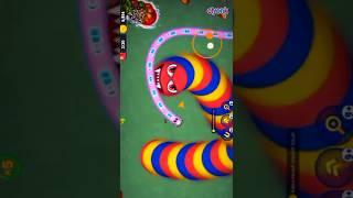 Jebak Cacing Sampai Bawah  - Worms Zone io 🪱 #shorts #trendingvideo #gameplay