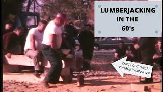 Old videos from lumberjack competitions in the 60's CHECK OUT THESE VINTAGE CHAINSAWS !!