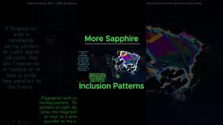L 51 E short More Sapphire Inclusion Patterns  #gemology #gemstones #education