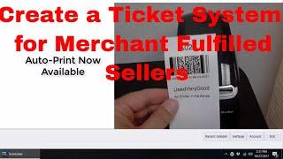 Print Tickets to Retrieve Merchant Fulfilled Sales with ScanLister